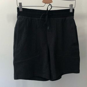 At ease short. Heathered black. Small. See description.